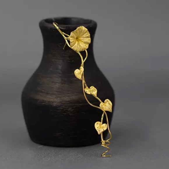 Gold 925 Silver The Zoorina Flower Brooch - Picture 3 of 5